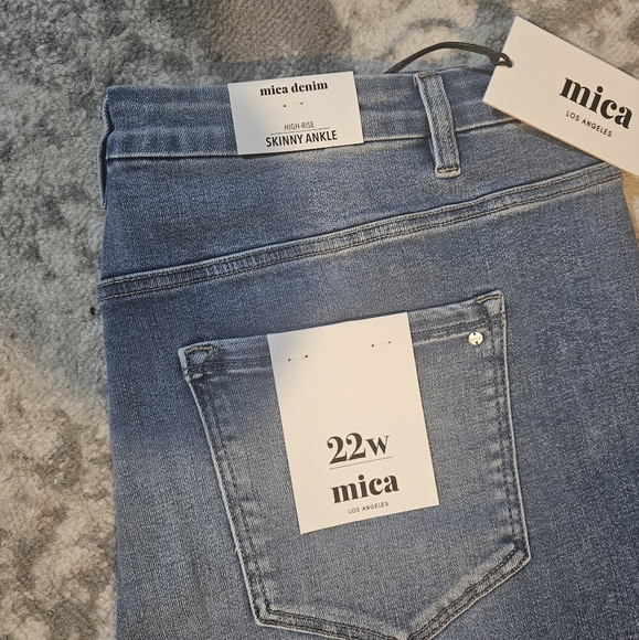 Mica Boutique high Rise Skinny Ankle Jeans Size 22W - Picture 2 of 3